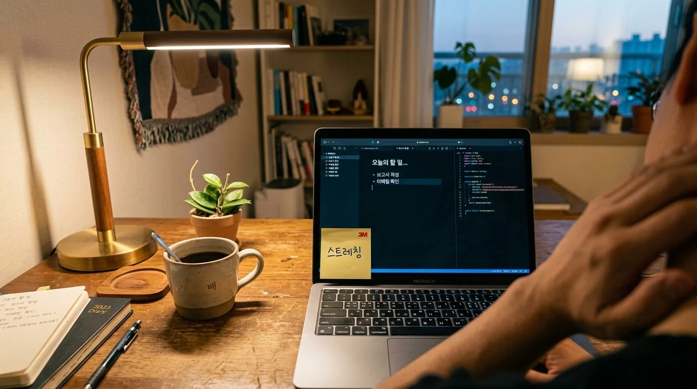 목 통증 완화 스트레칭 루틴