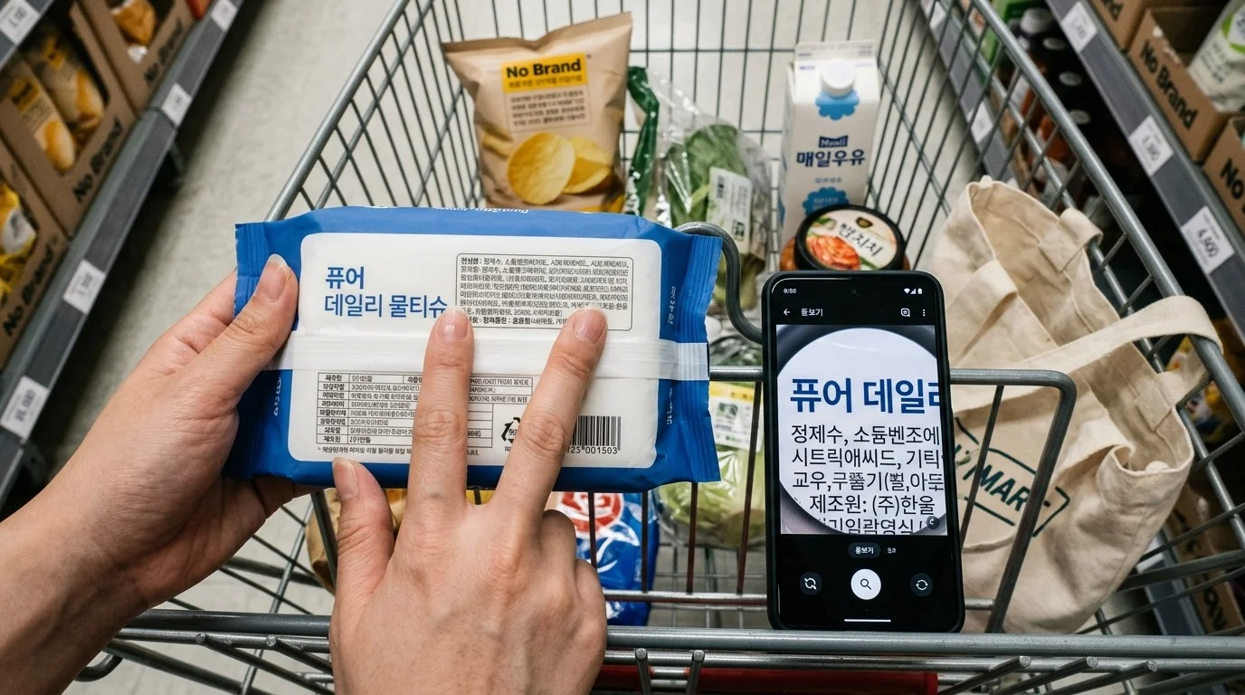 안전한 물티슈 성분 확인 방법