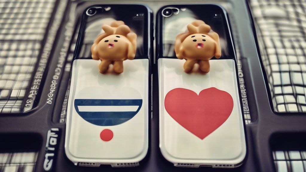 한국인 직장인이 스마트폰 홈 화면에서 자주 쓰는 앱 아이콘을 모아놓은 폴더를 터치하는 모습