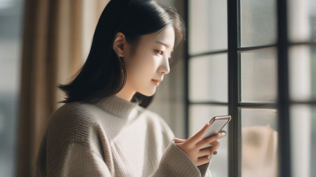 깔끔하게 정돈된 스마트폰 앱 화면 레이아웃